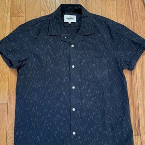 Corridor Men's Short Sleeve Button Down in Navy